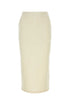 Prada Women Cream Cotton Skirt by Luosophy