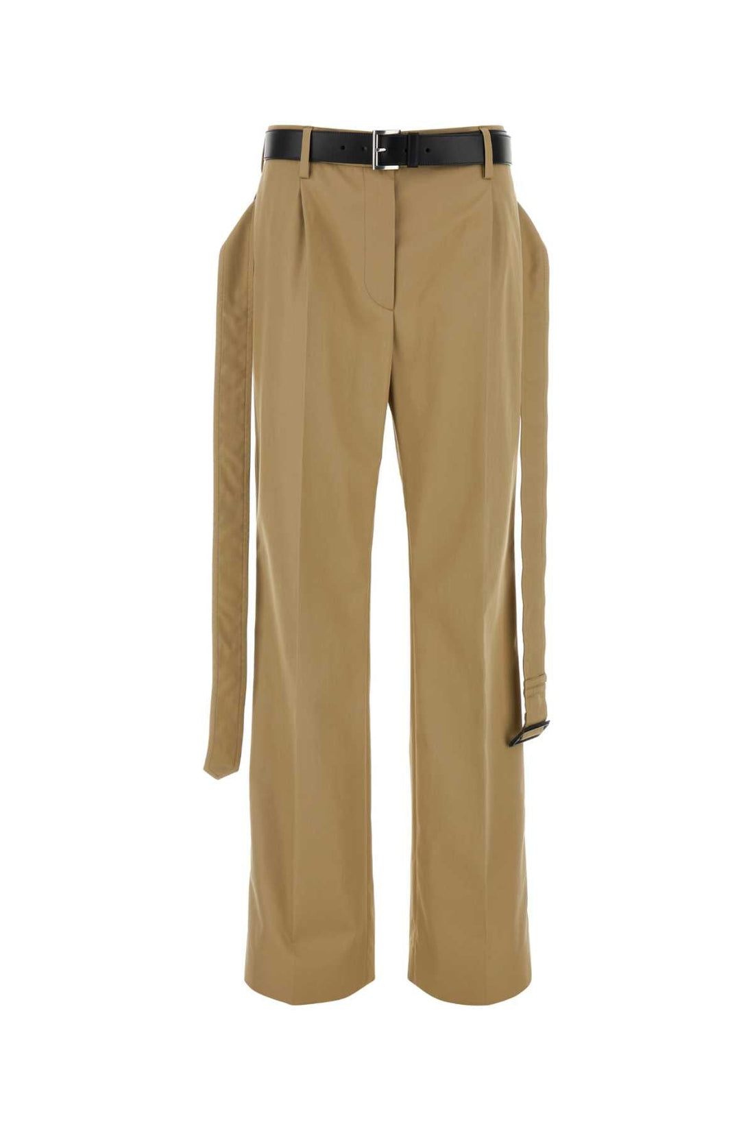 Prada Women Cappuccino Twill Pant by Luosophy