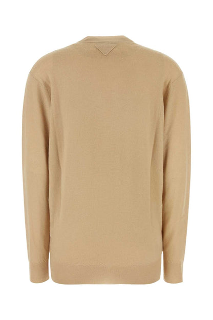 Prada Women Beige Cashmere Cardigan by Luosophy