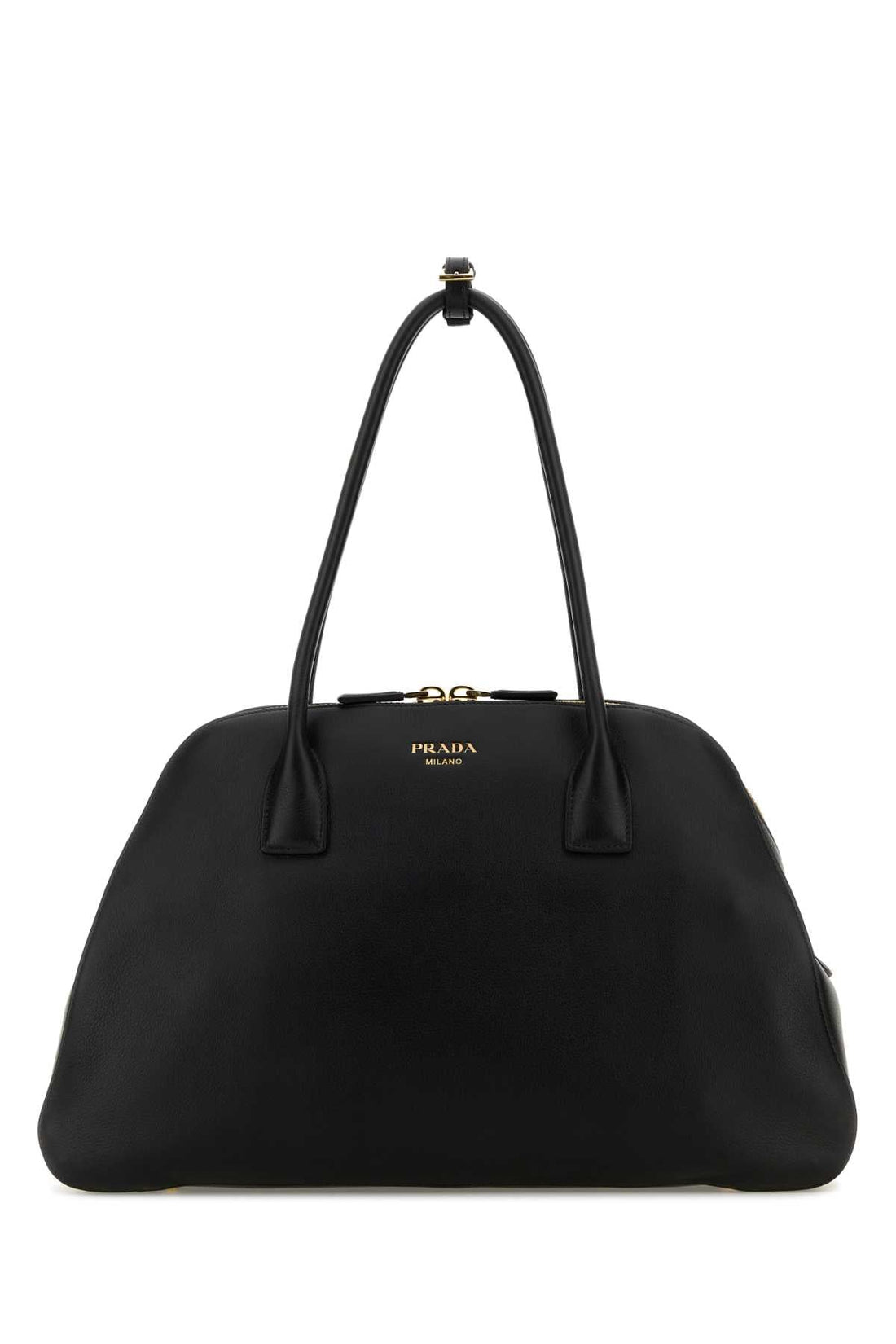 Prada Women Black Leather Medium Shopping Bag by Luosophy