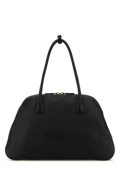 Prada Women Black Leather Medium Shopping Bag by Luosophy