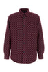 Gucci Men Burgundy Boucle Padded Shirt by Luosophy