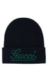 Gucci Men Dark Blue Wool Beanie Hat by Luosophy