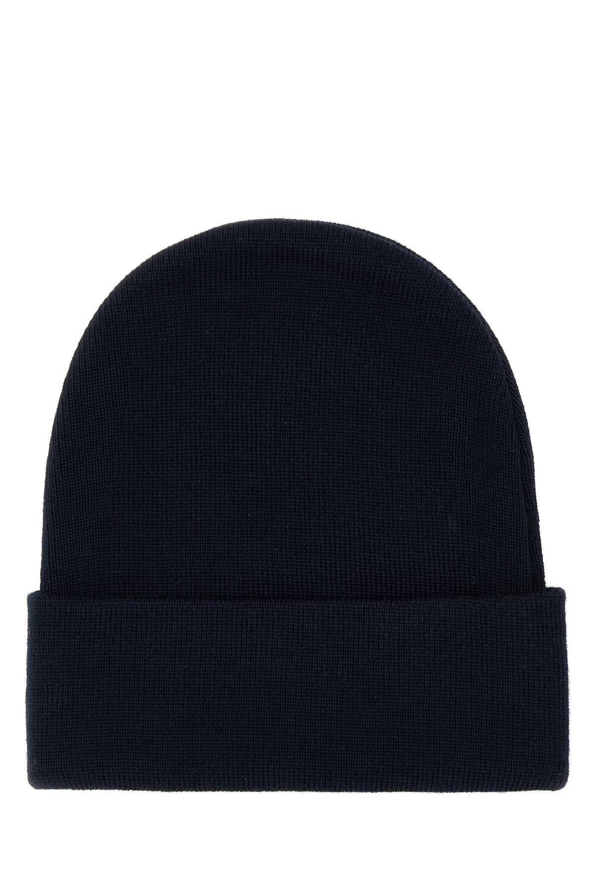Gucci Men Dark Blue Wool Beanie Hat by Luosophy
