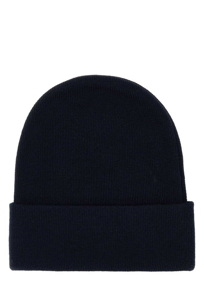 Gucci Men Dark Blue Wool Beanie Hat by Luosophy