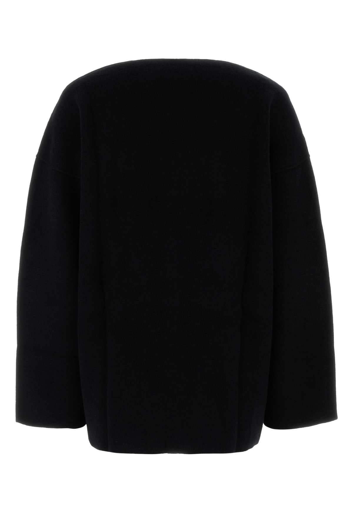 Jil Sander Women Black Wool Blend Oversize Sweater  DestGlow