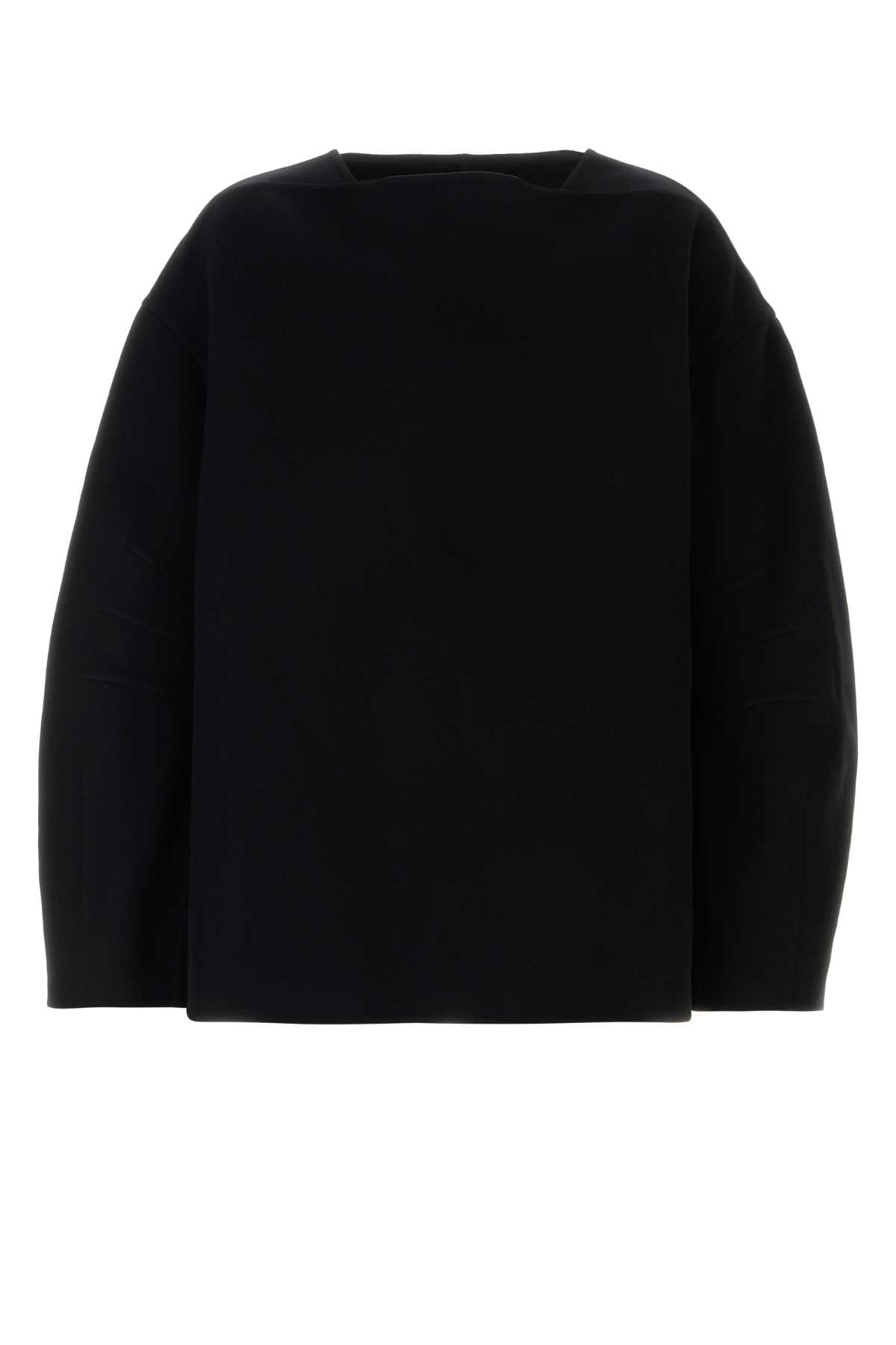 Jil Sander Men Black Wool Oversize Sweater  DestGlow