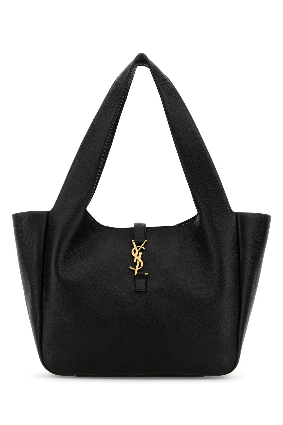 Saint Laurent Women Black Leather Le 5 Ã 7 Bea Shopping Bag by Luosophy