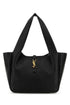 Saint Laurent Women Black Leather Le 5 Ã 7 Bea Shopping Bag by Luosophy