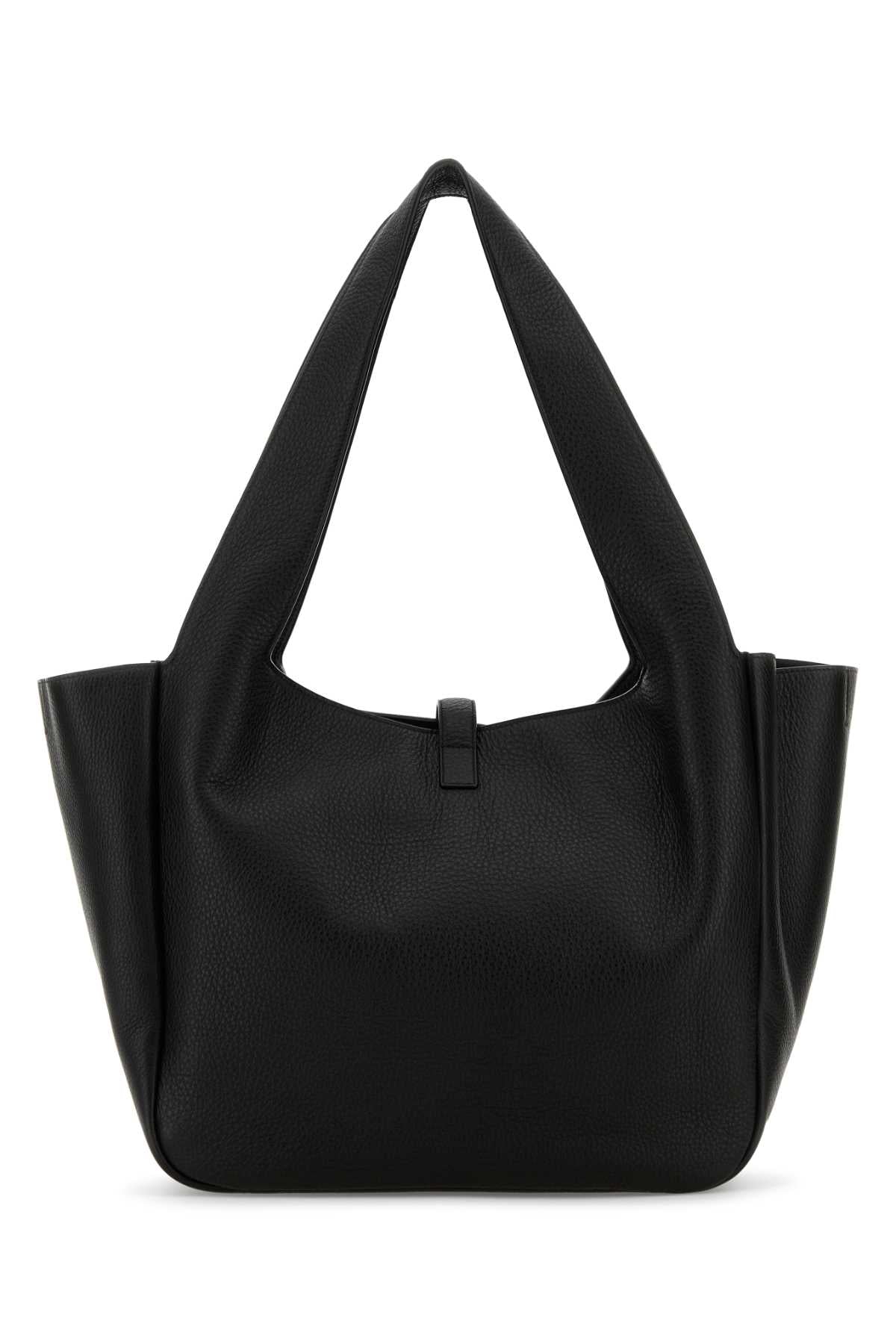 Saint Laurent Women Black Leather Le 5 Ã 7 Bea Shopping Bag by Luosophy