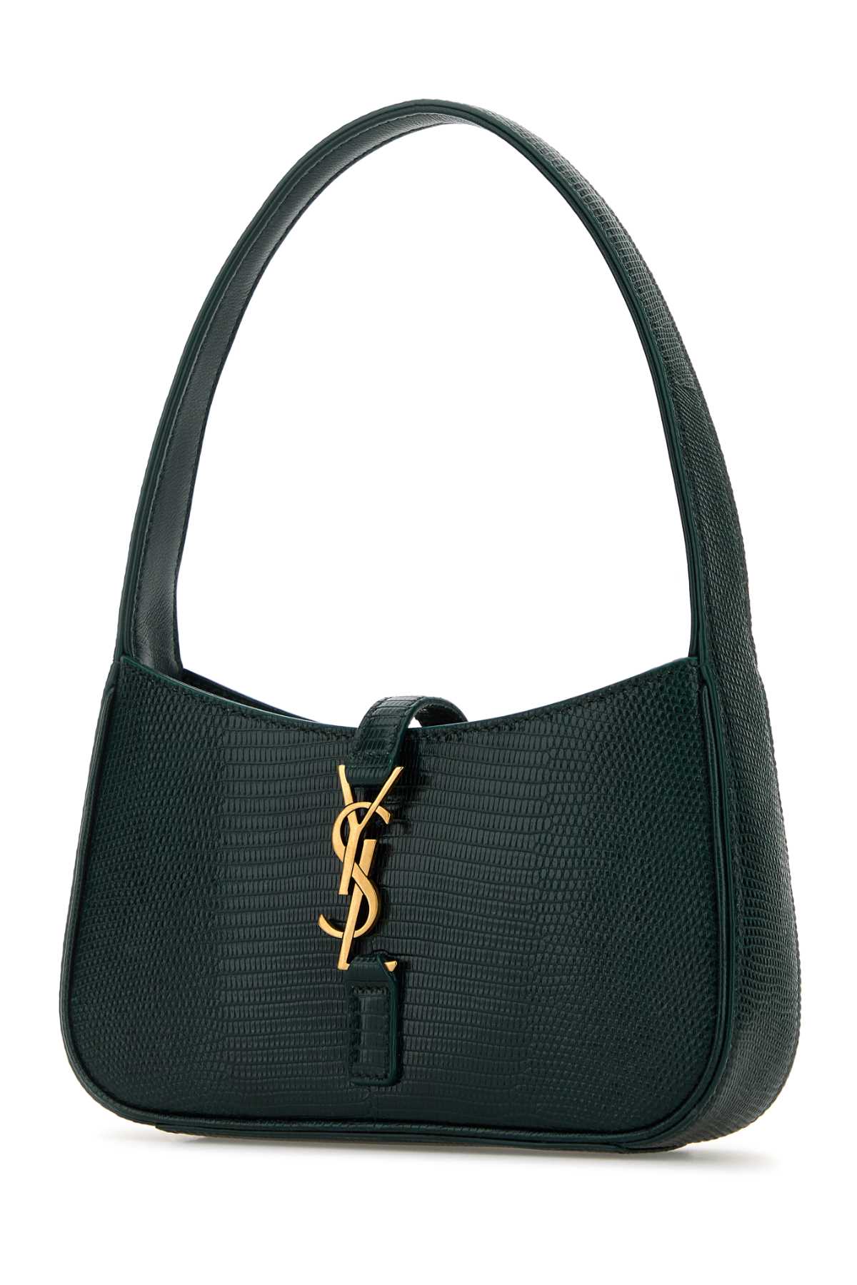 Saint Laurent Women Bottle Green Leather Mini Le 5 Ã 7 Handbag by Luosophy