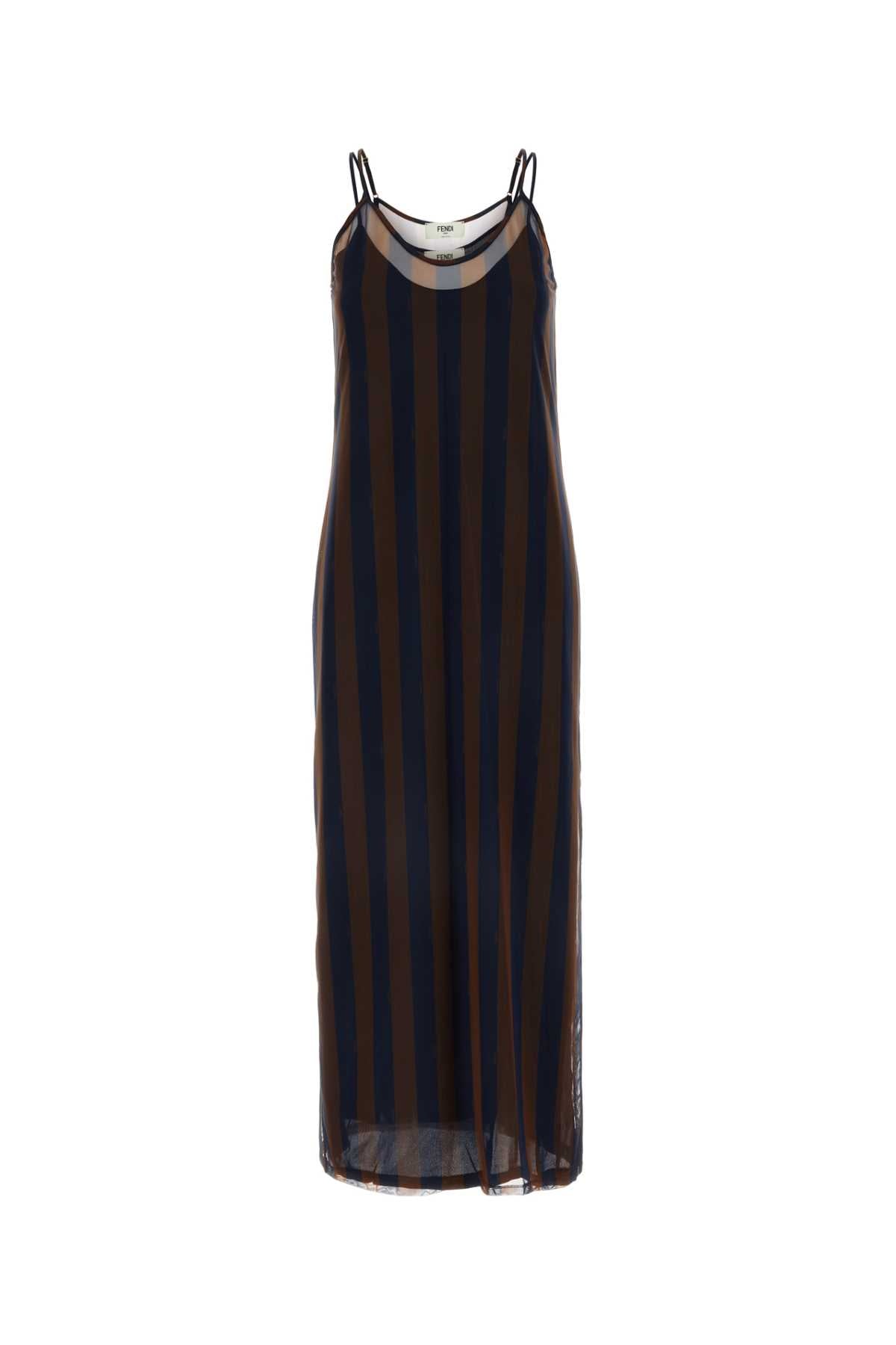 Fendi Women Printed Stretch Tulle Dress by Luosophy