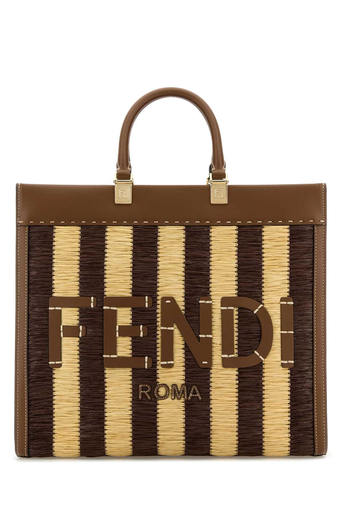 Fendi Women Rafia Medium Sunshine Shopping Bag by Luosophy
