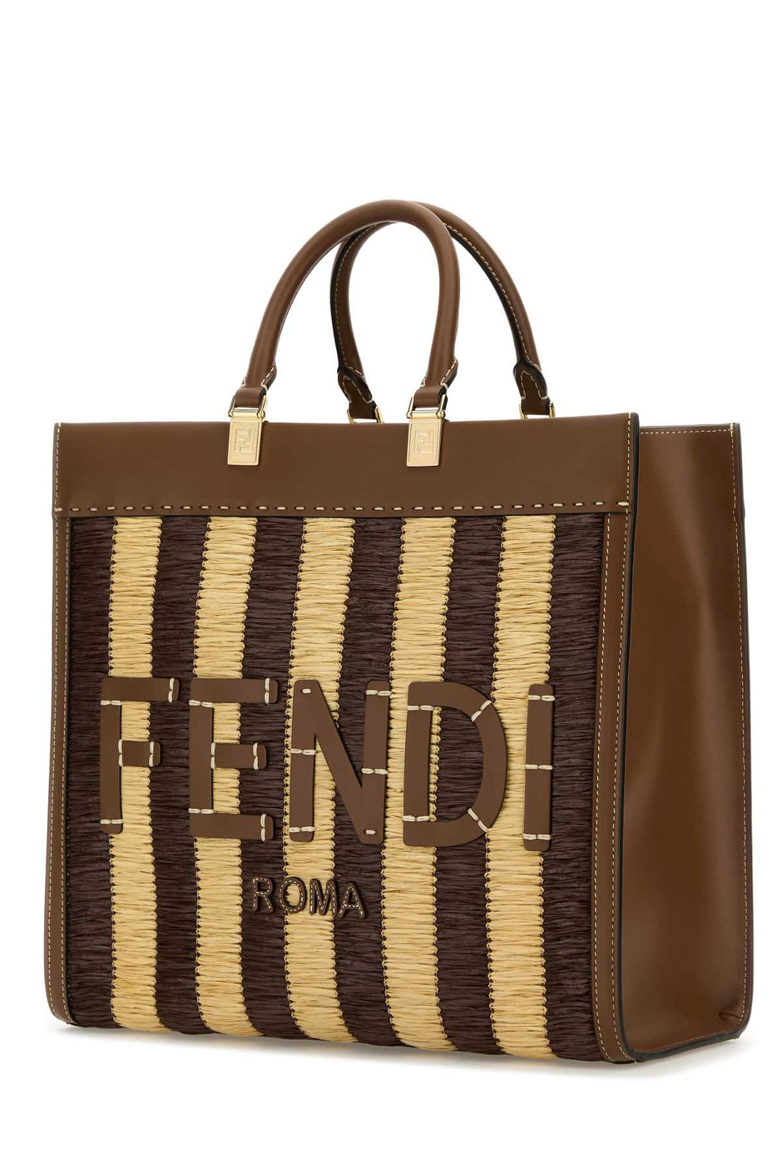 Fendi Women Rafia Medium Sunshine Shopping Bag by Luosophy
