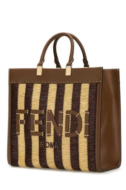 Fendi Women Rafia Medium Sunshine Shopping Bag by Luosophy