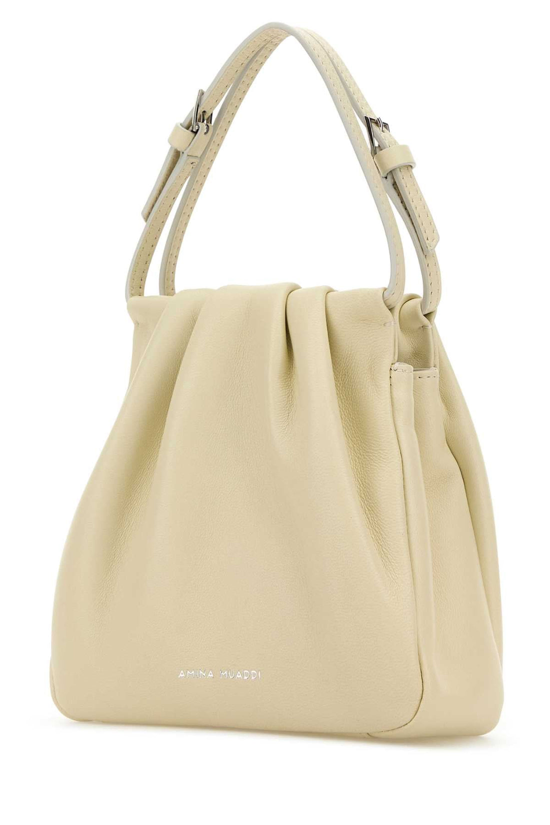 Amina Muaddi Women Iovry Nappa Leather Vittoria Crystal Handbag by Luosophy