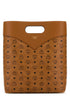 Mcm Men Printed Canvas Shopping Bag by Luosophy