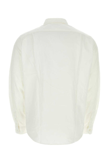 Junya Watanabe Men White Poplin Junya Watanabe X Maison Kitsune Shirt by Luosophy