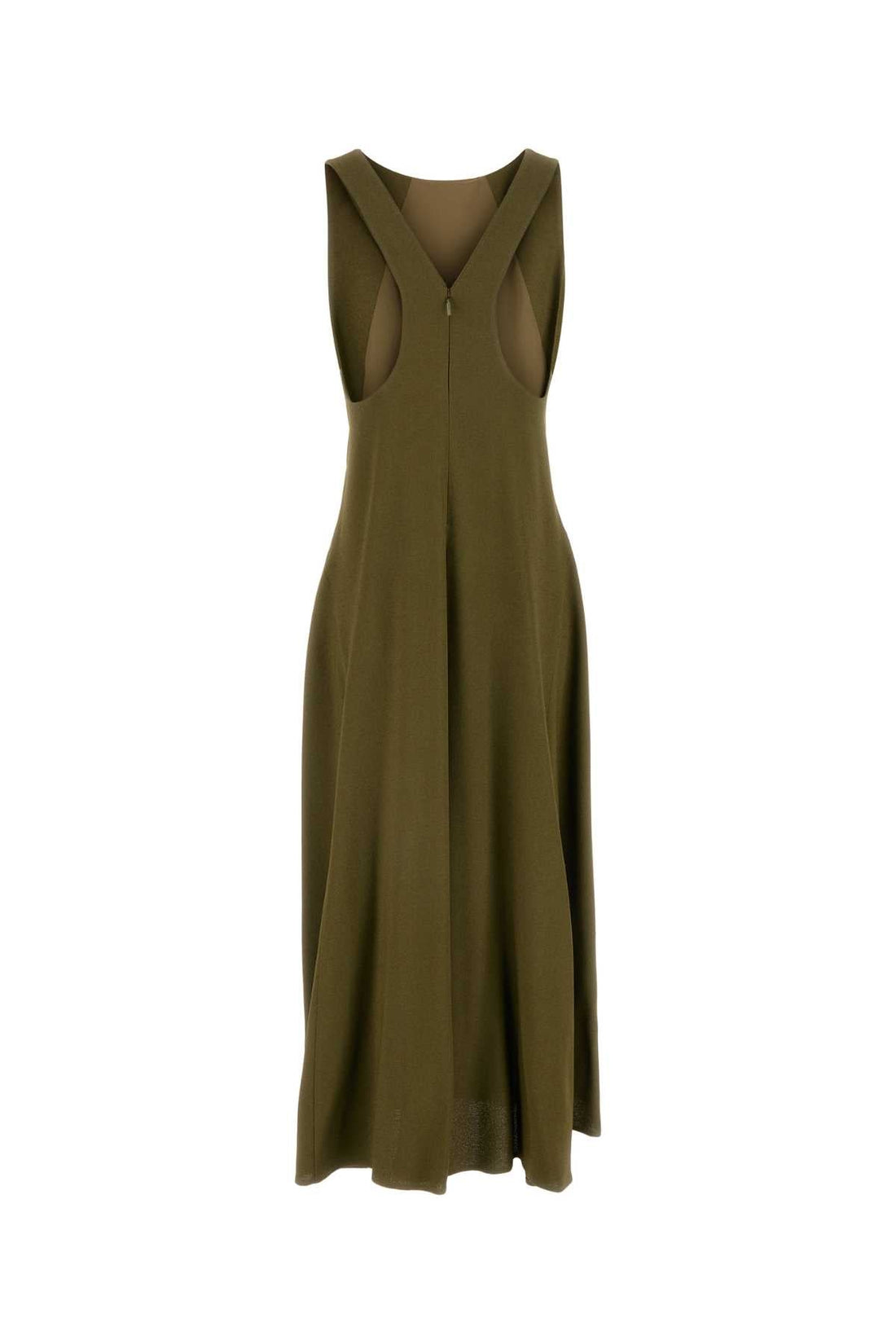 Fendi Women Olive Green Sable Dress by Luosophy