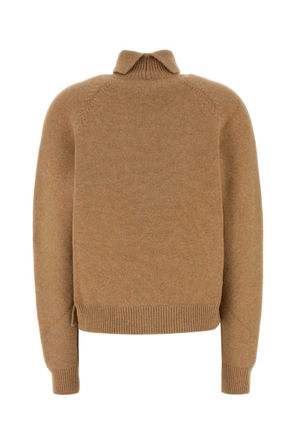 Fendi Women Camel Cashmere Blend Sweater by Luosophy