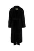 Fendi Women Black Wool Blend Coat by Luosophy