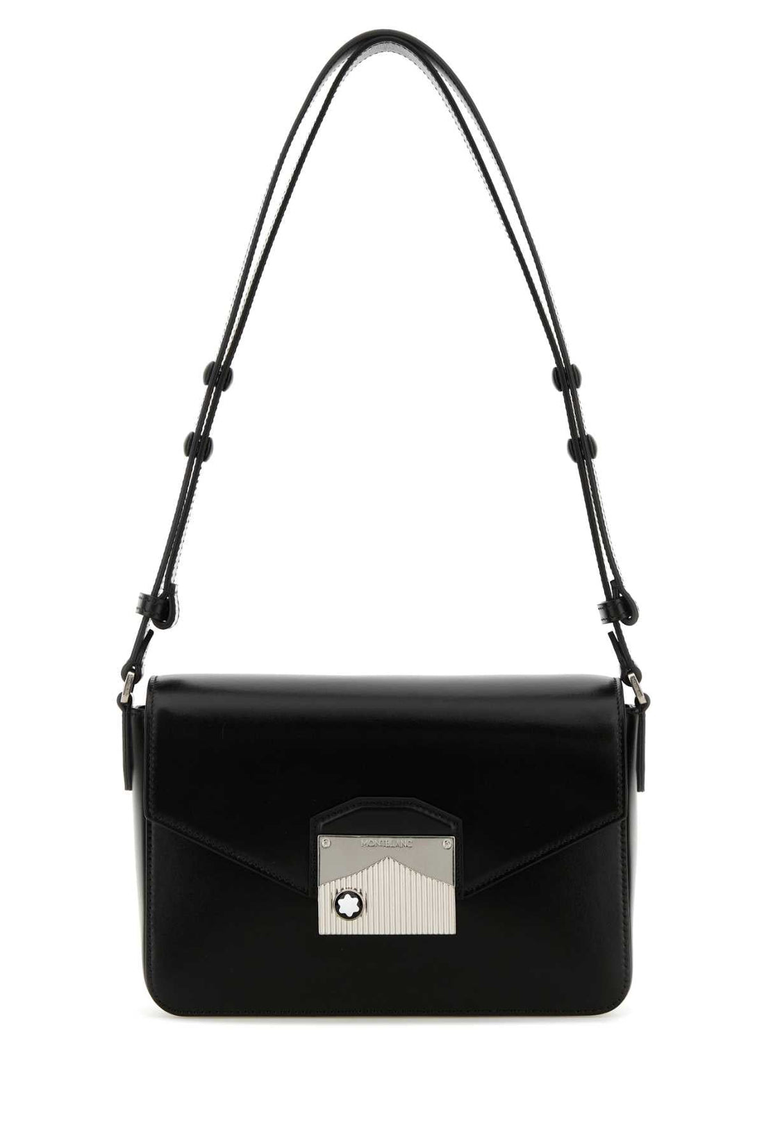 Montblanc Men Black Leather Meisterstuck Shoulder Bag by Luosophy