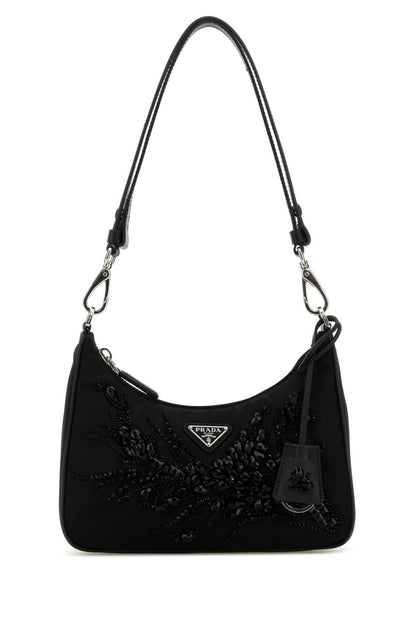 Prada Women Black Re-Nylon Re-Edition Shoulder Bag by Luosophy
