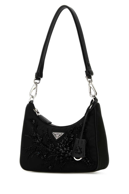 Prada Women Black Re-Nylon Re-Edition Shoulder Bag by Luosophy