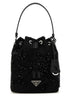 Prada Women Black Nylon Bucket Bag by Luosophy