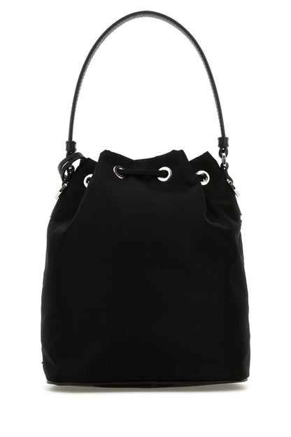 Prada Women Black Nylon Bucket Bag by Luosophy