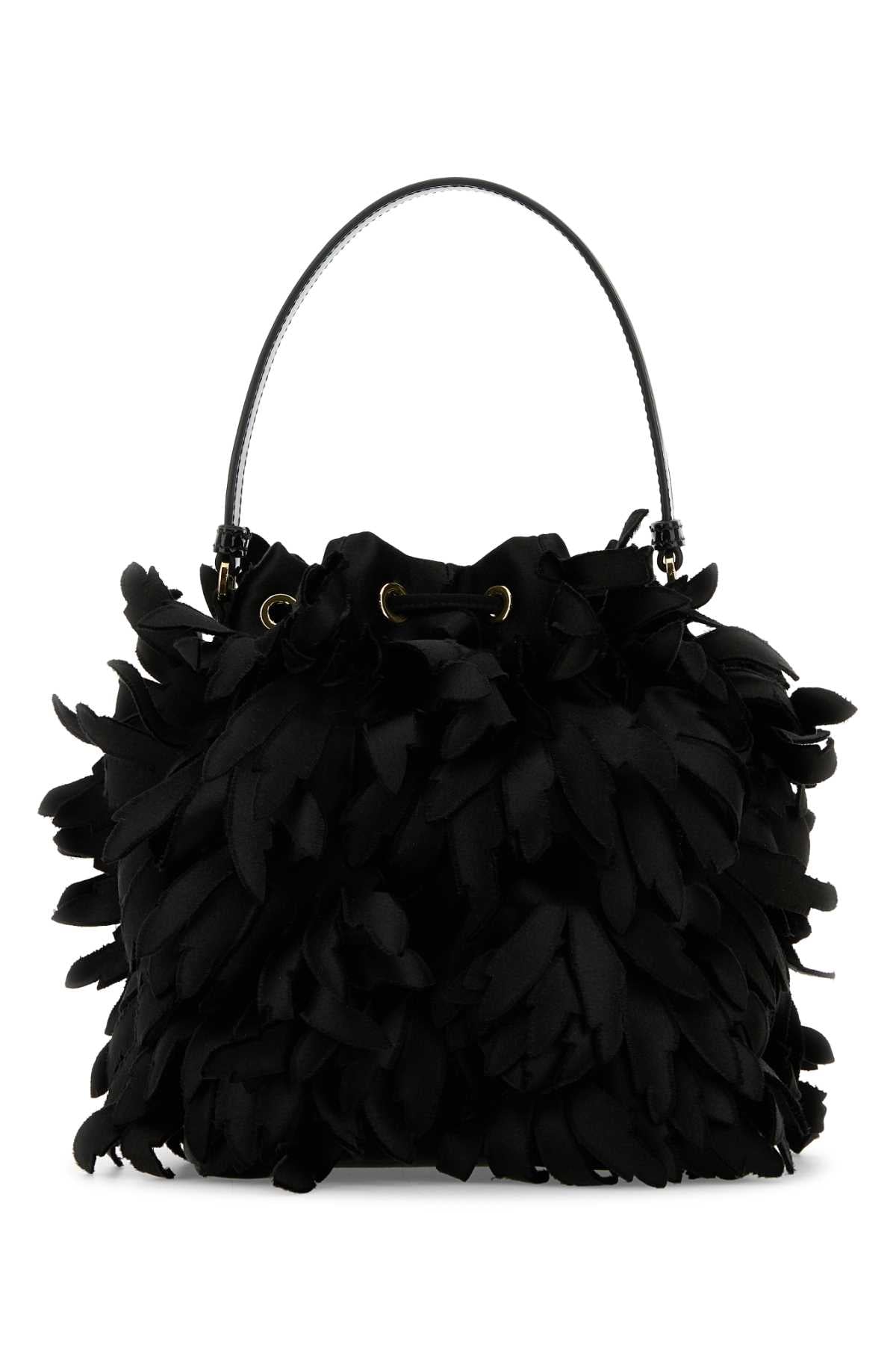 Prada Women Embellished Satin Mini Bucket Bag by Luosophy