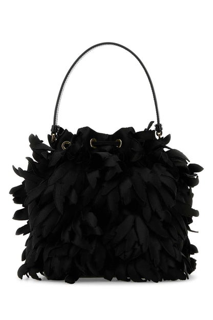 Prada Women Embellished Satin Mini Bucket Bag by Luosophy
