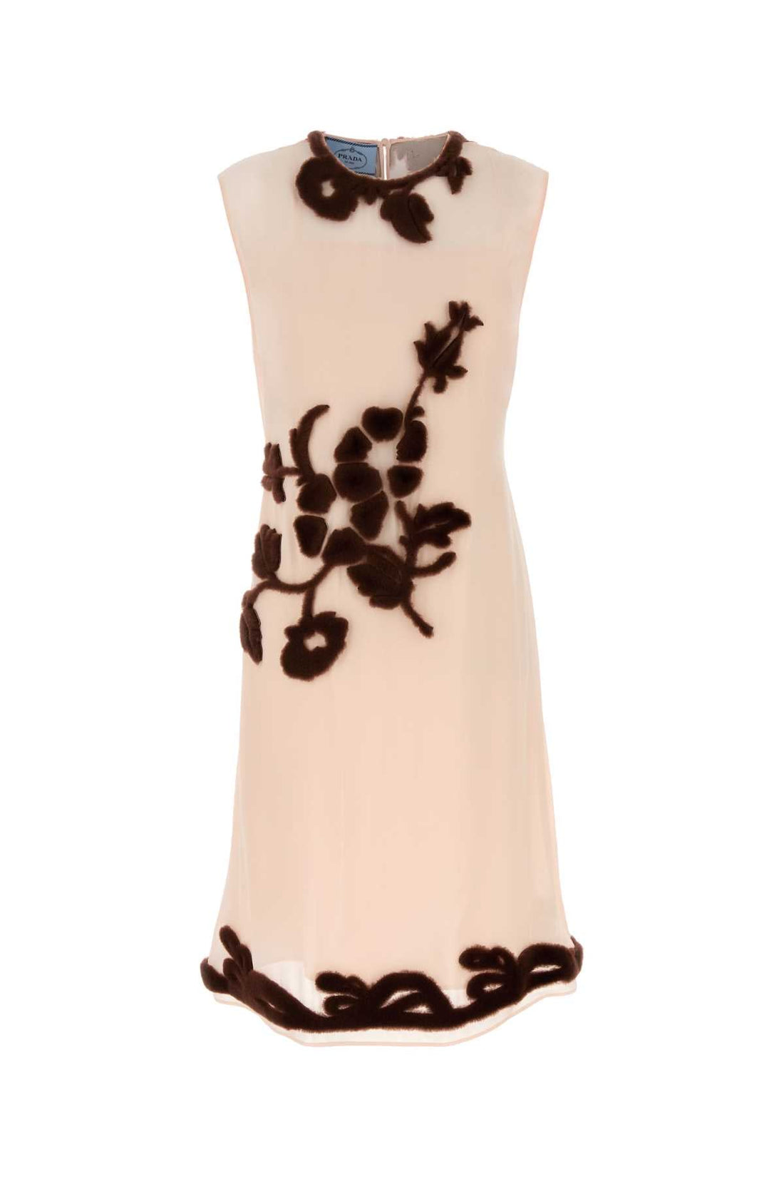 Prada Women Light Pink Georgette Dress by Luosophy