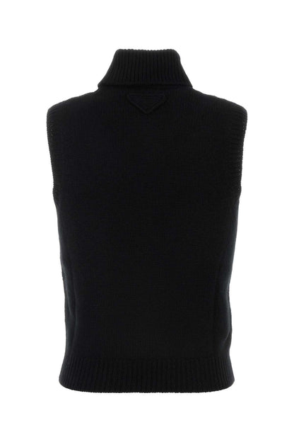 Prada Women Black Cashmere Vest by Luosophy