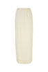Prada Women Ivory Linen Skirt by Luosophy