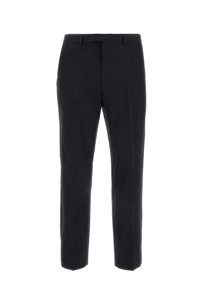 Gucci Men Charcoal Wool Pant by Luosophy