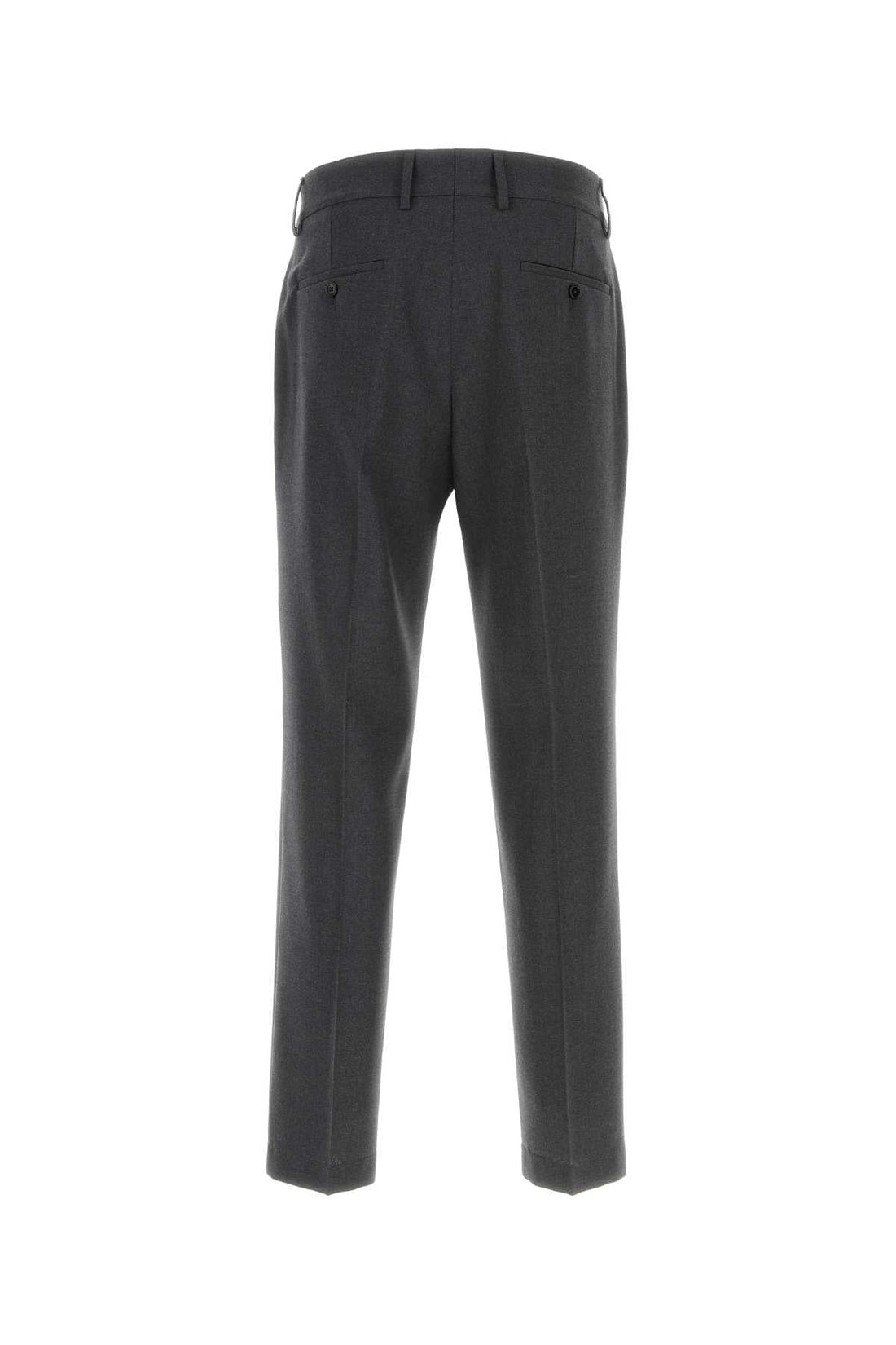 Dolce &amp; Gabbana Men Dark Grey Wool Blend Pant by Luosophy