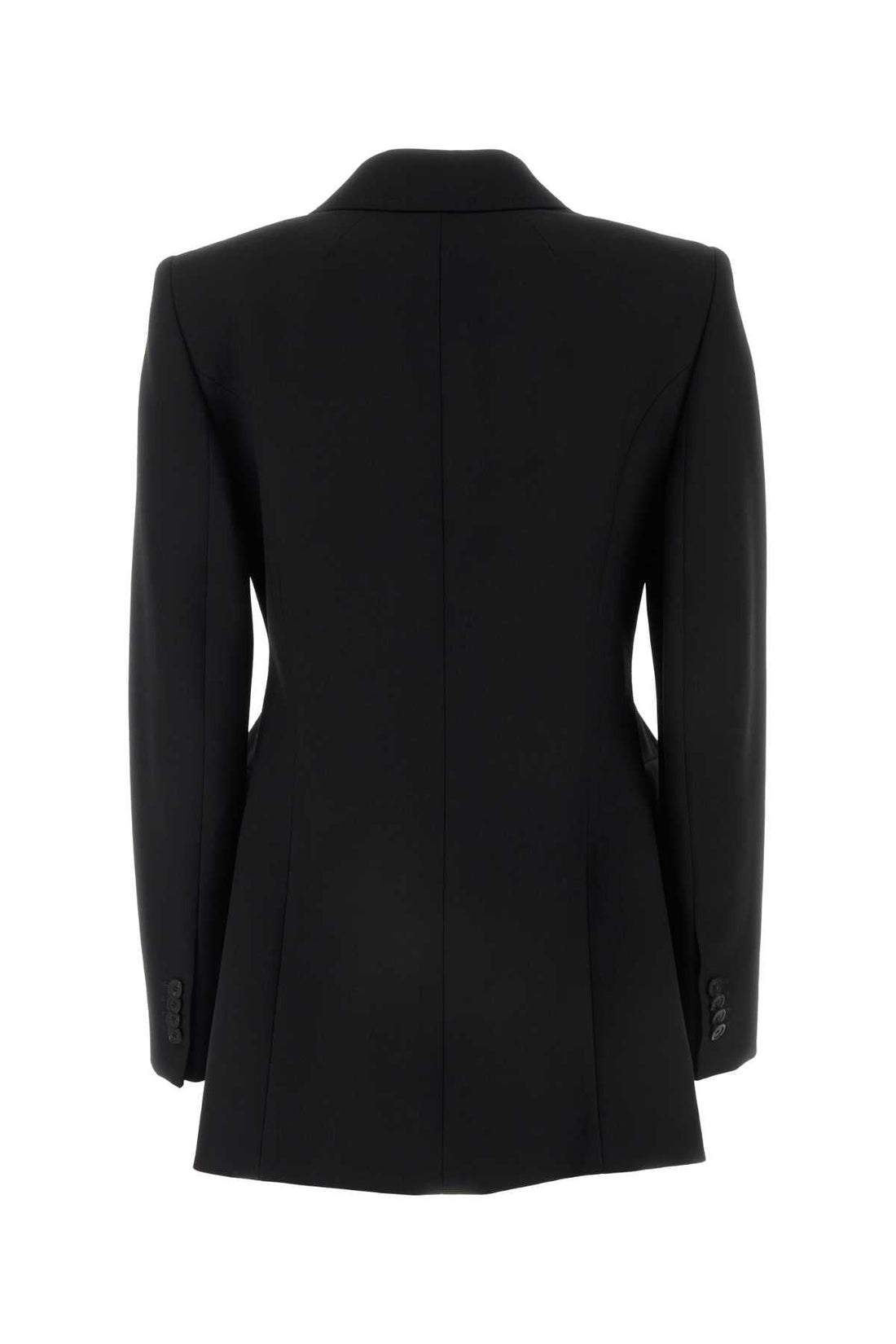 Balenciaga Women Black Wool Blazer by Luosophy