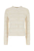 Balenciaga Women Ivory Wool Blend Sweater by Luosophy