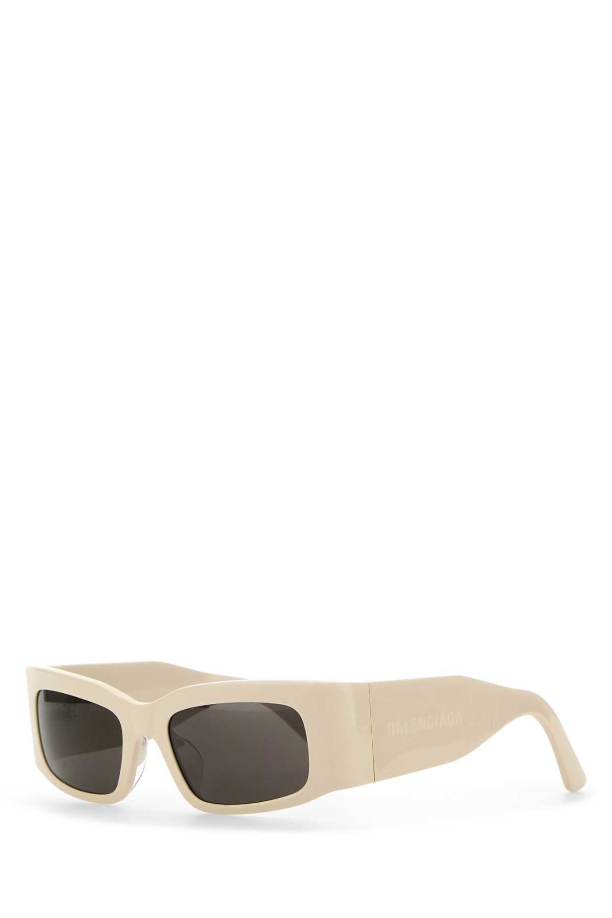 Balenciaga Women Ivory Acetate Sunglasses by Luosophy