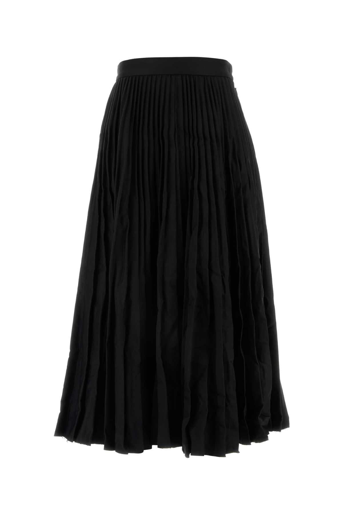 Balenciaga Women Black Wool Skirt by Luosophy