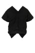 Balenciaga Women Black Cotton Blend Top by Luosophy