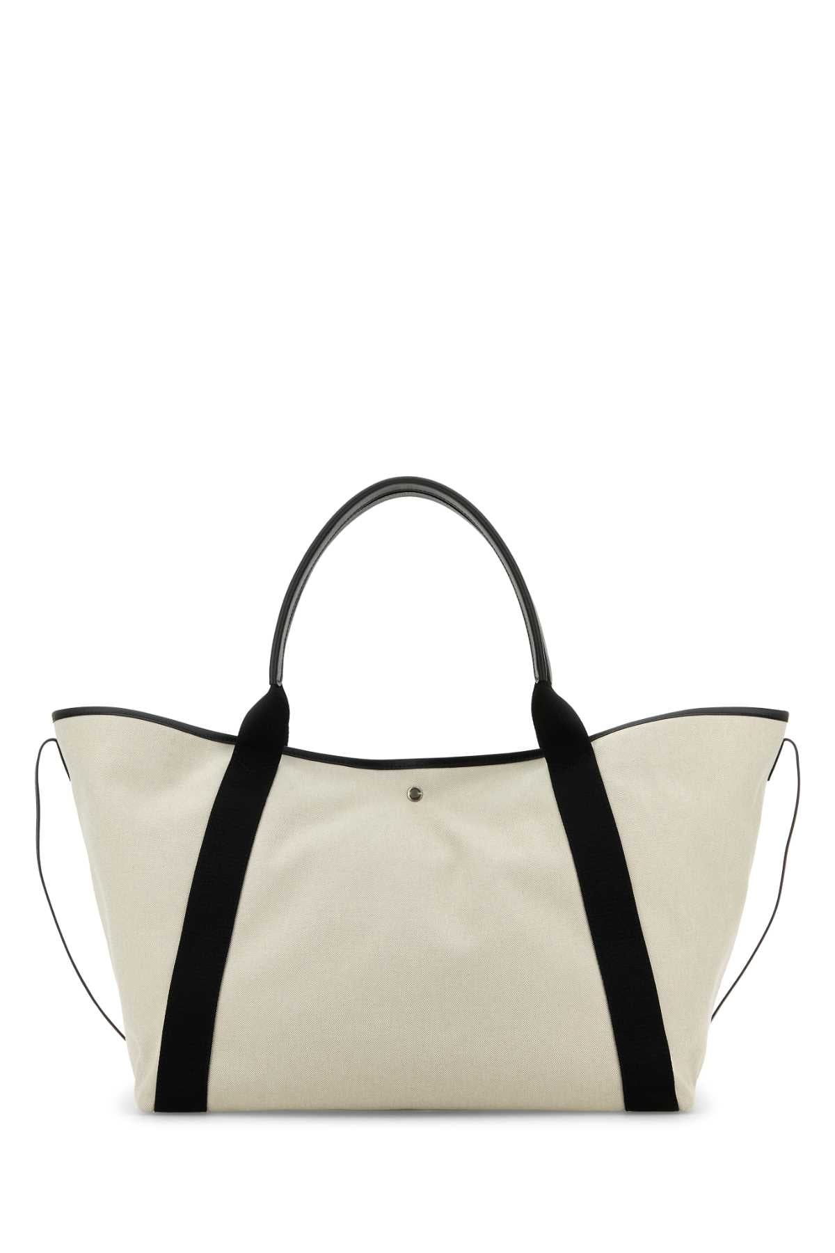 Balenciaga Women Sand Canvas Large Biarritz Shopping Bag by Luosophy