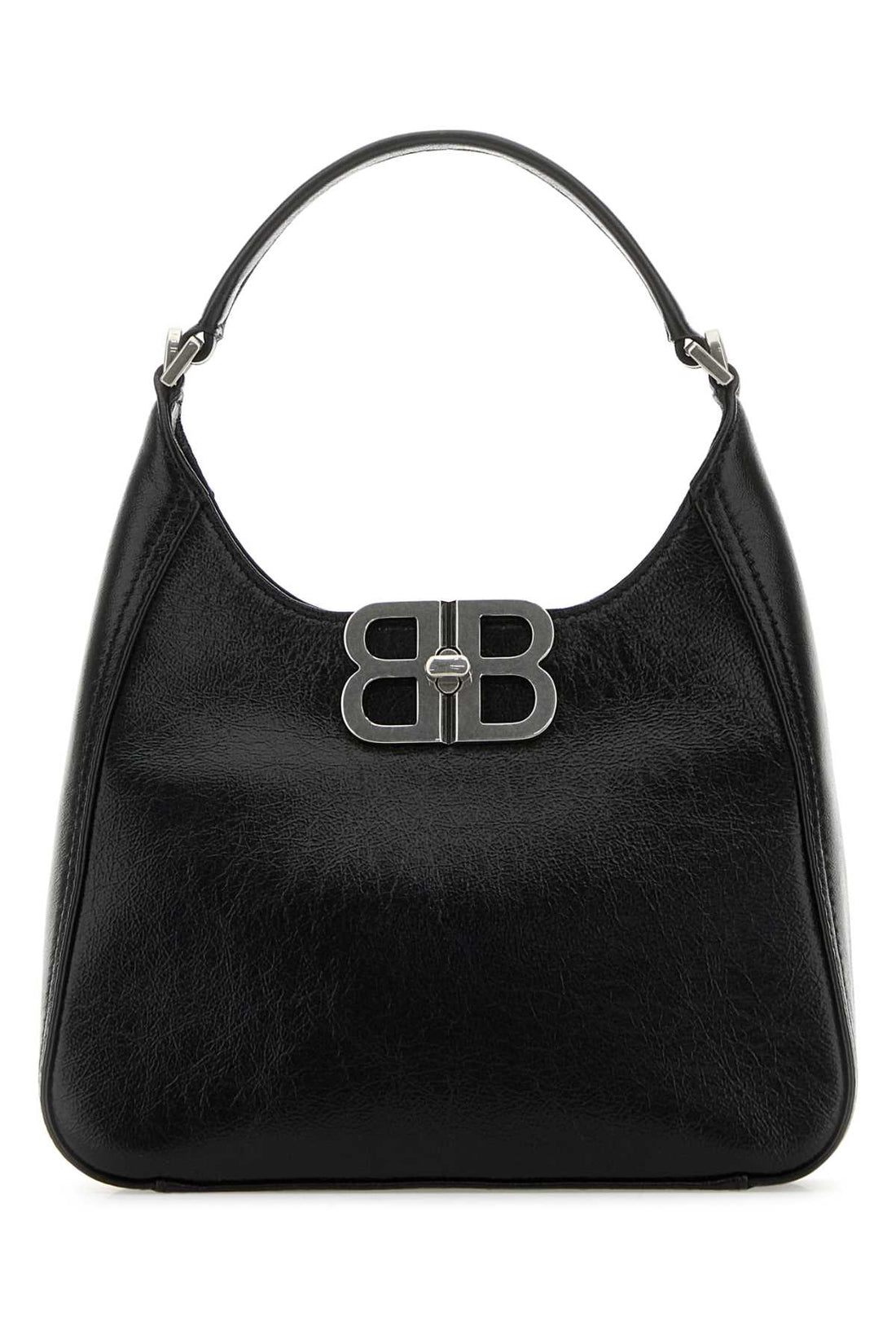Balenciaga Women Black Leather Bb Soft Handbag by Luosophy