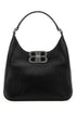Balenciaga Women Black Leather Bb Soft Handbag by Luosophy