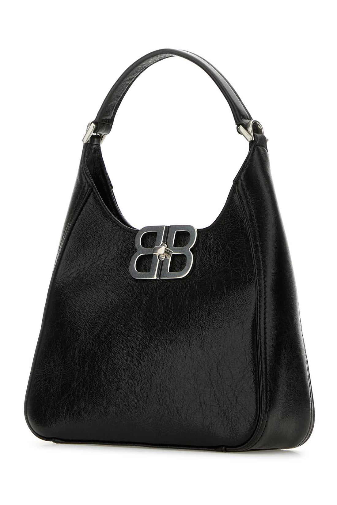 Balenciaga Women Black Leather Bb Soft Handbag by Luosophy