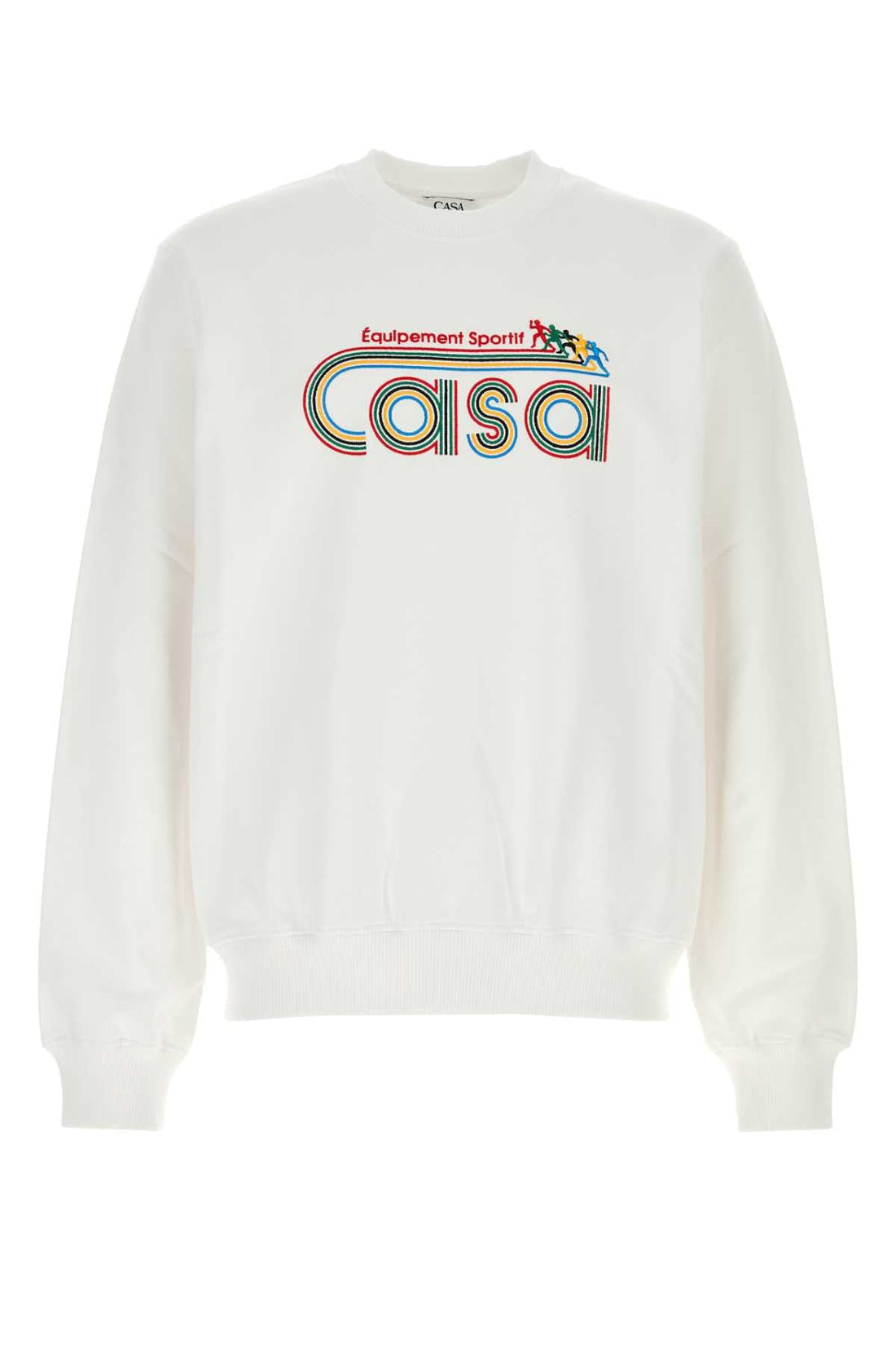 Casablanca Men White Cotton Sweatshirt by Luosophy
