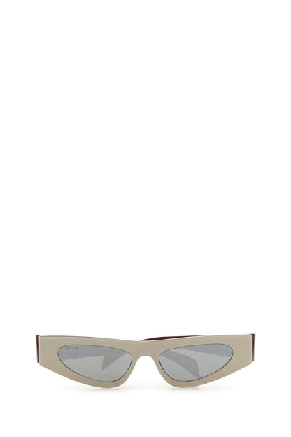 Gucci Women Silver Metal Sunglasses by Luosophy