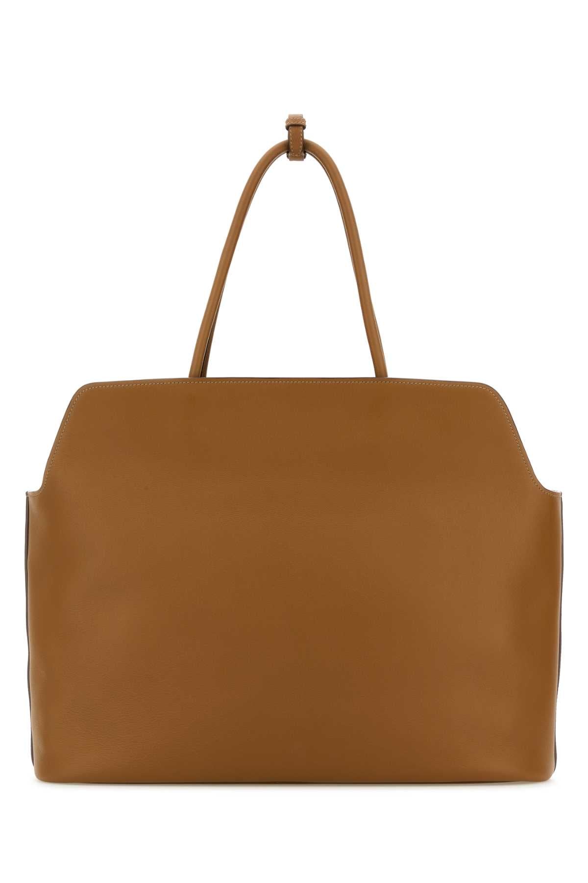 Prada Women Caramel Leather Shopping Bag by Luosophy