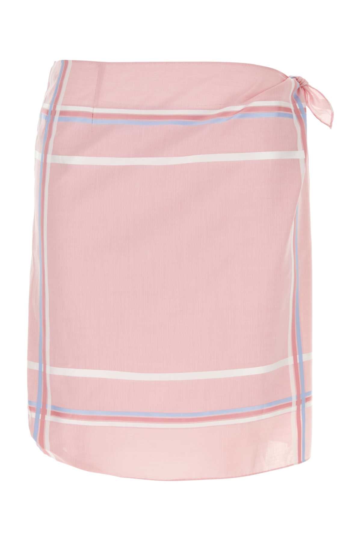 Prada Women Pink Cotton Skirt by Luosophy
